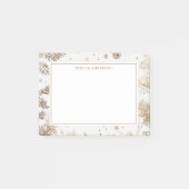 Post-it® Gold Christmas Foliage Nom personnalisé (Devant)