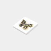 Post-it® Gold flower Butterfly with Black Orchid (Incliné)