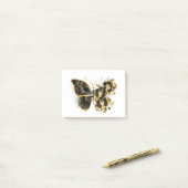 Post-it® Gold flower Butterfly with Black Orchid (Sur un bureau)