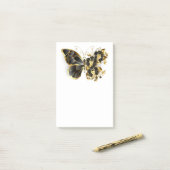 Post-it® Gold flower Butterfly with Black Orchid (Sur un bureau)