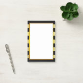 Post-it® Gold Foil Black Stripe propre (Bureau)