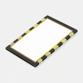 Post-it® Gold Foil Black Stripe propre (Incliné)
