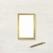 Post-it® Gold Foil Silver Grey Chevron Zigzag Motif (Sur un bureau)