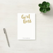 Post-it® Gold GIRL BOSS Glam Moderne tendance chic Girly (Bureau)