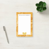 Post-it® Gold Glitz Heart (Bureau)