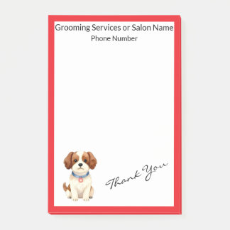 Post-it® Gold Grooming Pet Personalized Elegant Collection