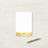 Post-it® Gold Look Elegant Modèle moderne Professionnel (Sur un bureau)