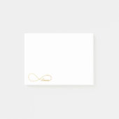 Post-it® Gold Love Infinity PostIt Notes (Devant)