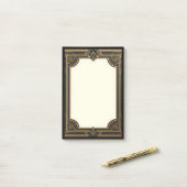 Post-it® Gold on Black Classic Art Deco (Sur un bureau)