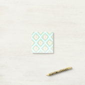 Post-it® Gold & Turquoise Chic Ikat Motif (Sur un bureau)
