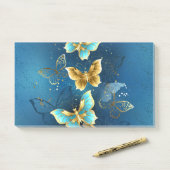 Post-it® Golden butterflies (Sur un bureau)