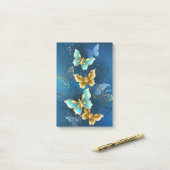 Post-it® Golden butterflies (Sur un bureau)