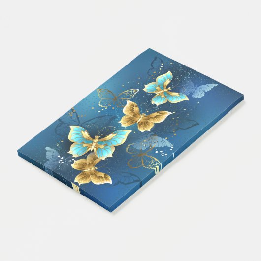 Post-it® Golden butterflies (Incliné)