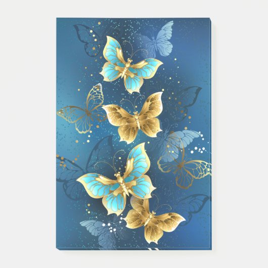 Post-it® Golden butterflies (Devant)