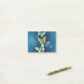 Post-it® Golden butterflies (Sur un bureau)