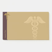 Post-it® Golden Double Snake Caduceus Notes (Devant)
