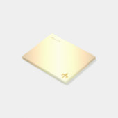 Post-it® Golden Fleur de Lis sur Golden Gradient (Incliné)