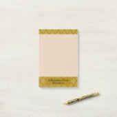 Post-it® Golden Japanese Scroll Personnalisé (Sur un bureau)