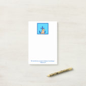 Post-it® Golden Retriever, Ancre & Cœurs (Sur un bureau)