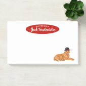 Post-it® Golden Retriever avec peinture Casquette (Bureau)
