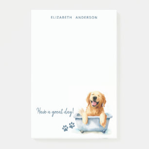 Post-it® Golden Retriever Chien Personnalisé