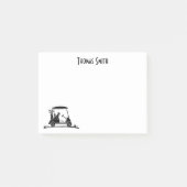 Post-it® Golden Retriever Dans Le Nom Du Panier (Devant)