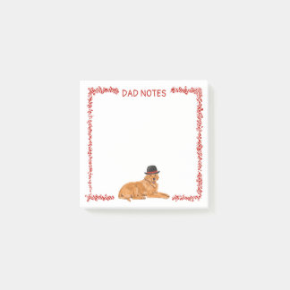 Post-it® Golden Retriever en Casquette noir