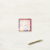 Post-it® Golden Retriever in Scarf (Sur un bureau)