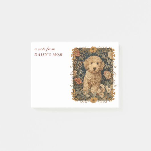 Post-it® Goldendoodle Chiot pour Doodle Maman ou Papa (Devant)