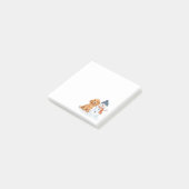 Post-it® Goldendoodle d'hiver Chien Bonhomme de neige migno (Incliné)