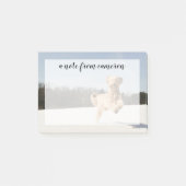 Post-it® Goldendoodle Traversant Le Champ (Devant)