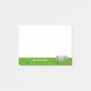 Post-it® Golf Ball Course Grassland Sport Nom personnalisé