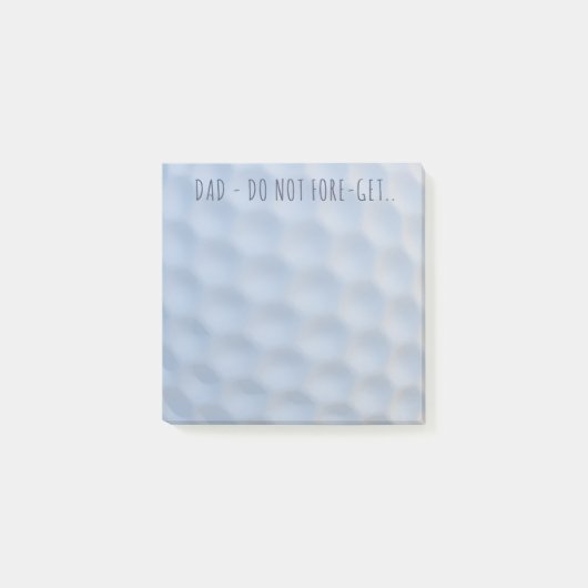 Post-it® Golf Ball Dimples Personnalisé Post it Notes (Devant)