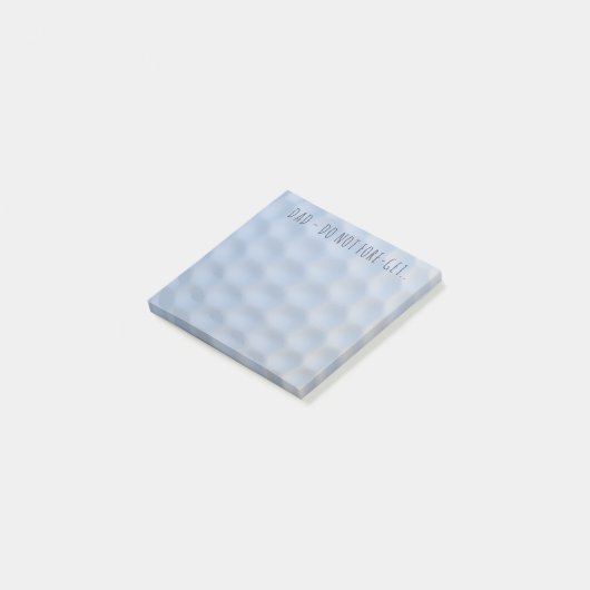 Post-it® Golf Ball Dimples Personnalisé Post it Notes (Incliné)
