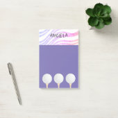 Post-it® golf balle violet design pour golfeurs (Bureau)