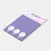 Post-it® golf balle violet design pour golfeurs (Incliné)