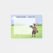 Post-it® Golf personnalisé amusant sur le terrain de golf (Devant)