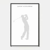 Post-it® Golfer Silhouette Personalized (Devant)