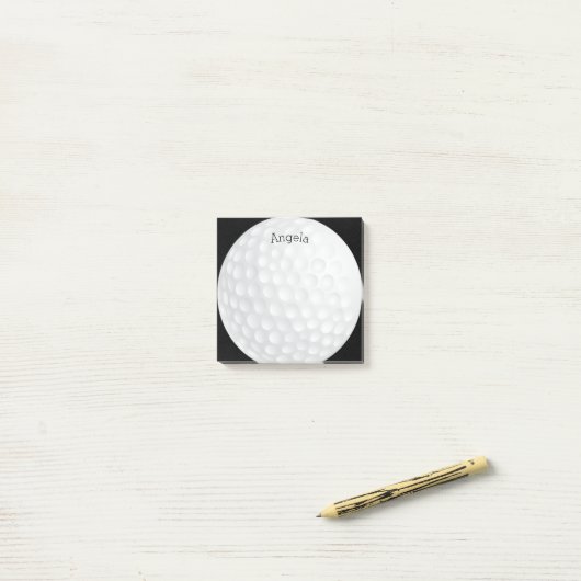Post-it® golfeur de golf sur mesure (Sur un bureau)