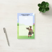 Post-it® Golfeur personnalisé par amusement sur le terrain (Bureau)