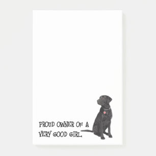 Post-it® Good Girl Black Lab