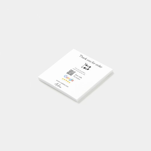 Post-it® Google examen logo entreprise site Web scanner cod (Incliné)