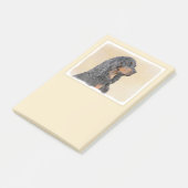 Post-it® Gordon Setter Peinture - Joli art original chien (Incliné)
