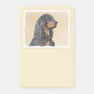 Post-it® Gordon Setter Peinture - Joli art original chien