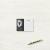 Post-it® Goth Black Rose Dripping Blood (Sur un bureau)