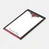 Post-it® Goth Heart avec Bat Wings (Incliné)