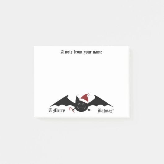 Post-it® Gothique Joyeux Batmas mignon (Devant)