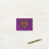 Post-it® Gothique Melting Love Heart Post it note Pad (Sur un bureau)