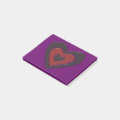 Post-it® Gothique Melting Love Heart Post it note Pad (Incliné)