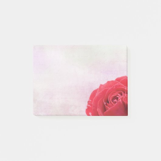 Post-it® Gouttelette de rose rouge et d'eau (Devant)